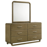 Best Furniture Outlet - Coaster - Amsbury 6-drawer Dresser and Mirror Nutmeg - 224273M